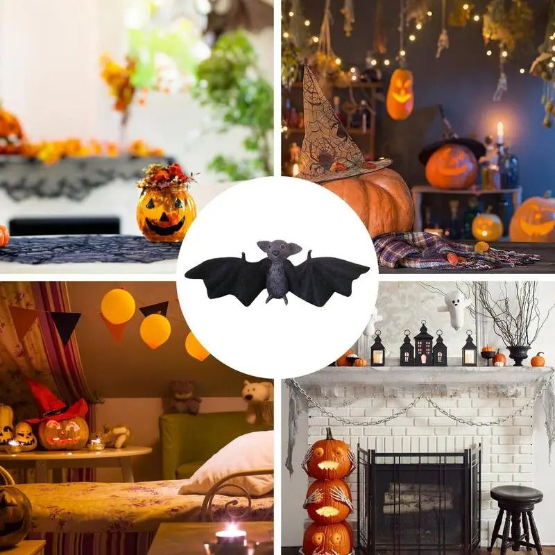 Needle Felted Bat – Handmade Halloween Animal Decor