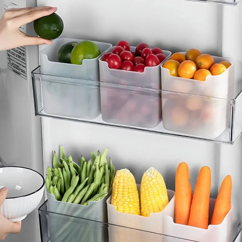 Compact Refrigerator Storage Boxes - 5pcs Set