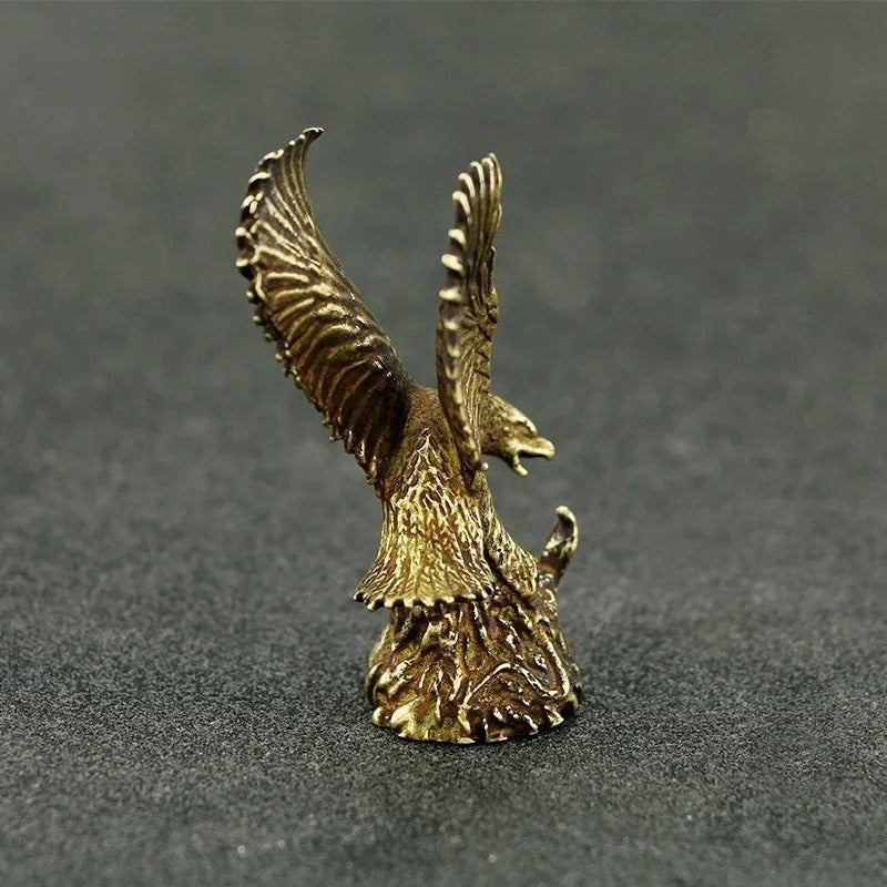 Antique Copper Eagle Figurine