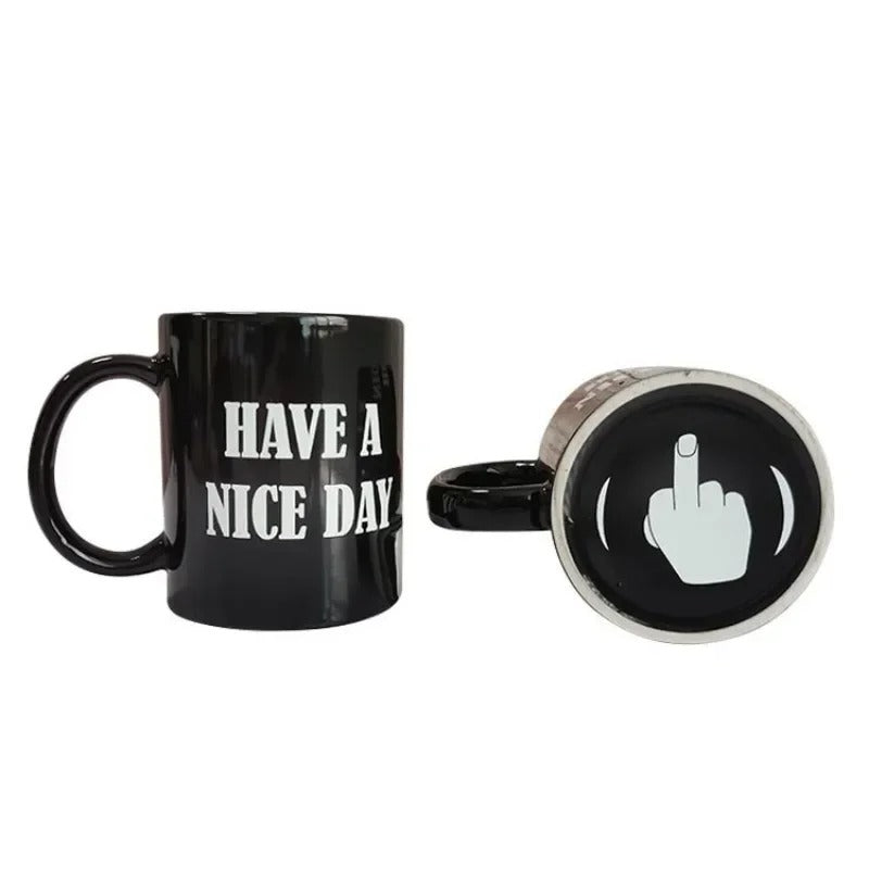 Lustige Mittelfinger-Tasse – Kreative Keramik-Kaffeetasse als Geschenk
