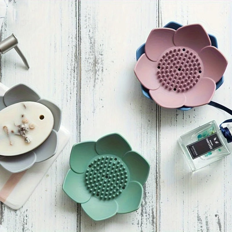 Lotus Design Soap Holder - 1pc