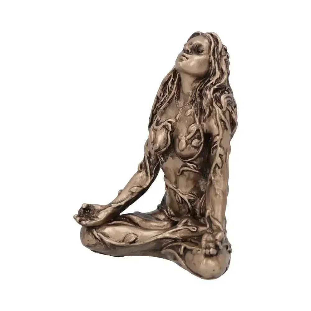 Earth Mother Gaia Resin Statue - Meditation Goddess Figurine