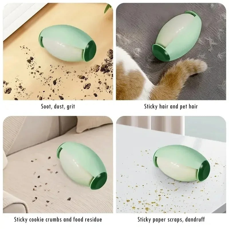 Reusable Manual Lint Roller – Pet Hair & Dust Remover