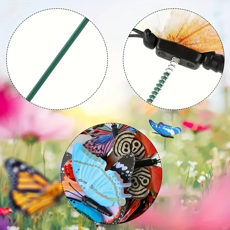24pcs Glow-in-the-Dark Butterfly Garden Stakes