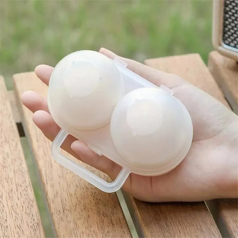 Portable 2-Cell Egg Storage Box – Shockproof & Reusable