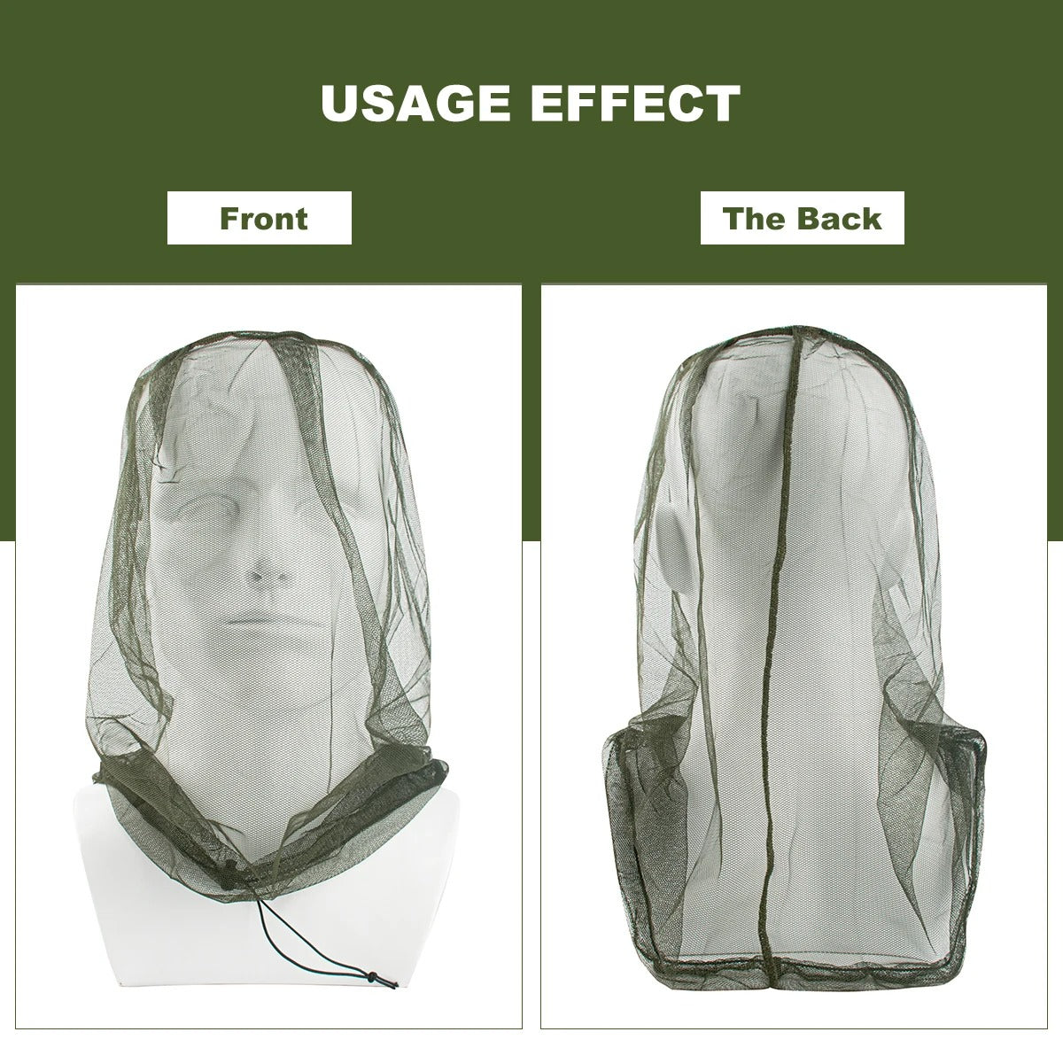 Mosquito Head Net for Camping , Hiking & Fishing