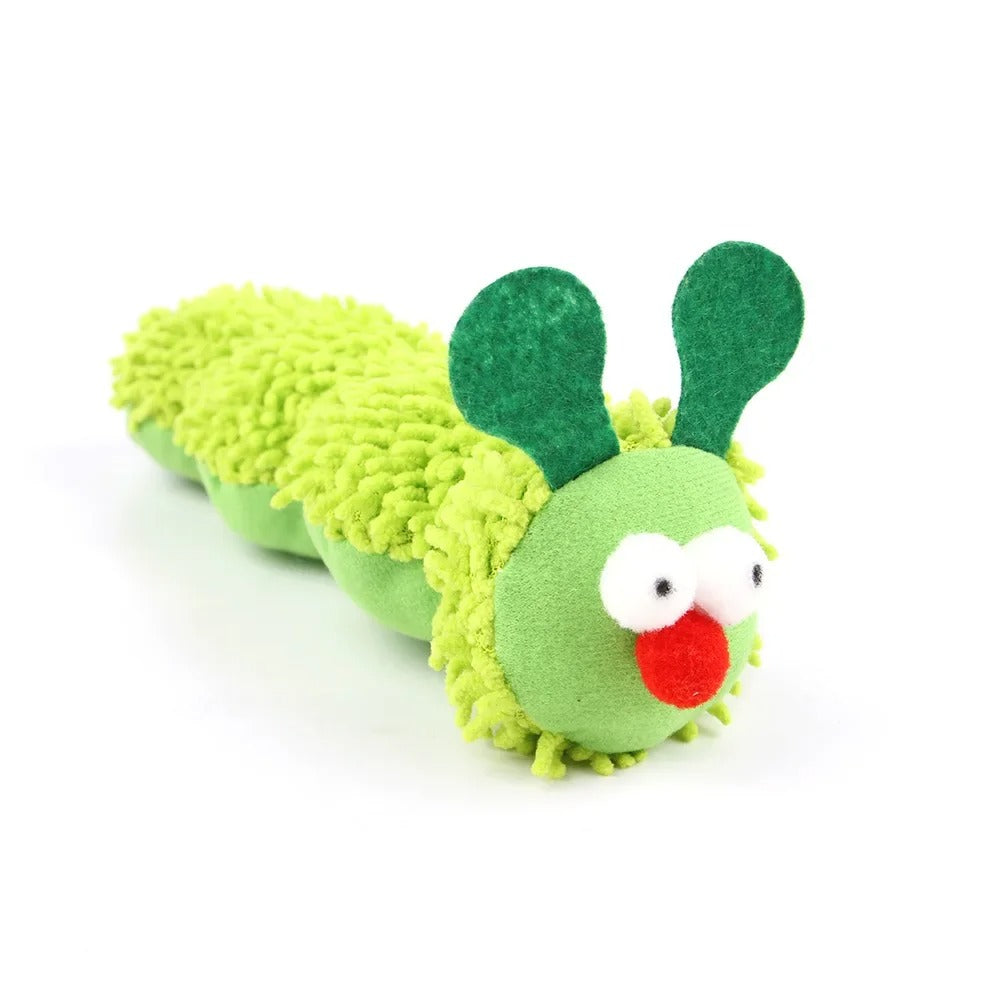 Catnip Caterpillar Toy – Plush Chew & Kick Toy for Kittens