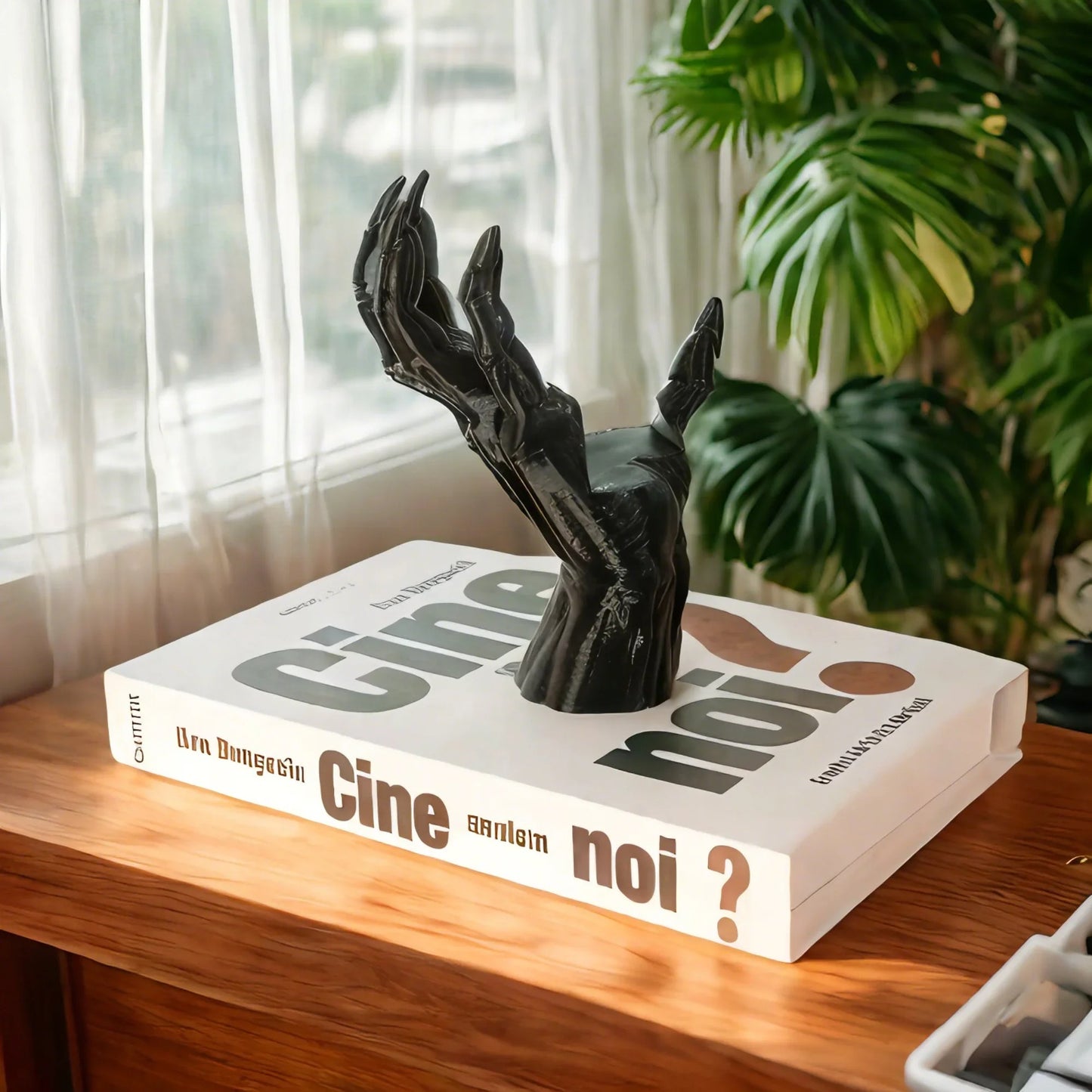 Gothic Skeleton Hand Book Holder
