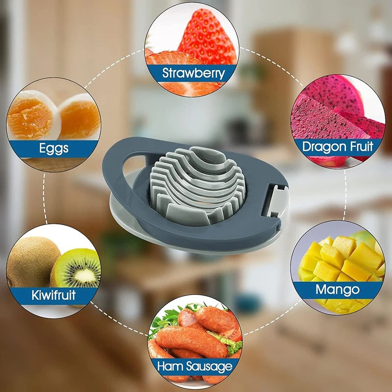 Multipurpose Egg Slicer with Stainless Steel Wire
