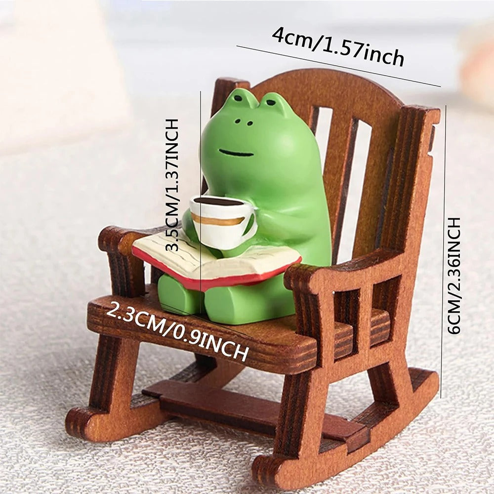Frog in Rocking Chair Miniature