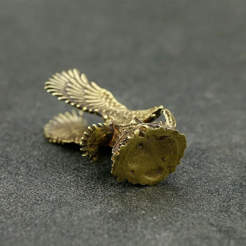 Antique Copper Eagle Figurine