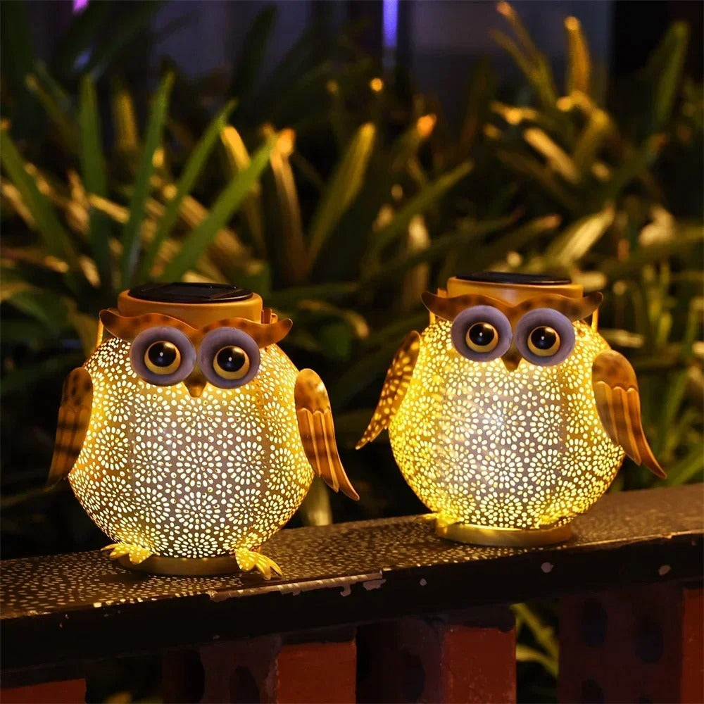 Solar Owl Hanging Lantern – Waterproof Outdoor Decorative Light