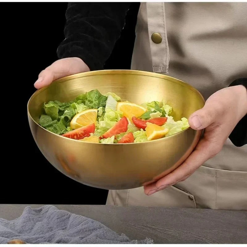 Golden Stainless Steel Bowl