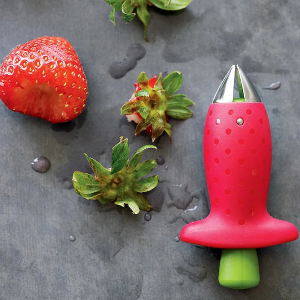 Strawberry & Tomato Huller – Quick Fruit Stem Remover Tool