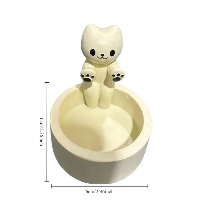 Cute Kitten Candle Holder
