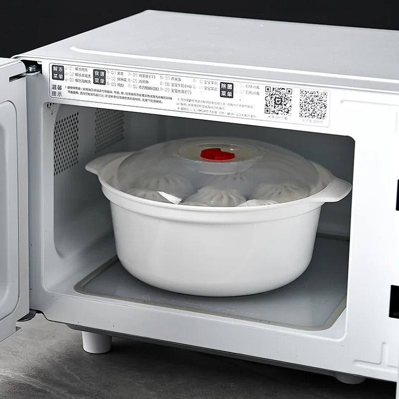 Microwave-Safe Plastic Bowl Set with Lids – 3pcs