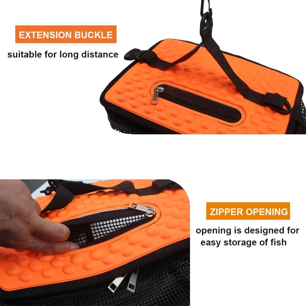 Foldable Floating Fish Basket with Free 5m Rope