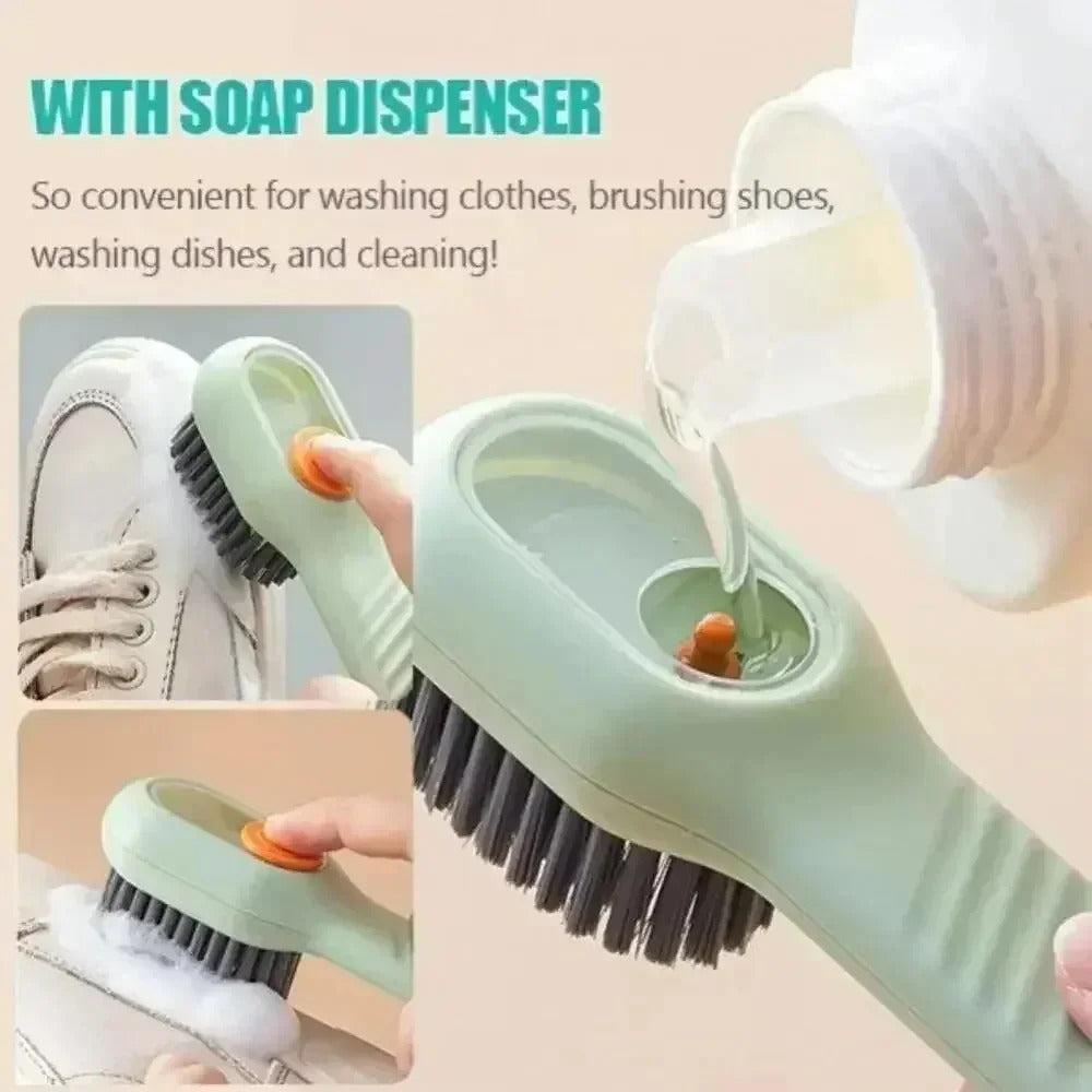 2-in-1 Liquid Dispensing Cleaning Brush