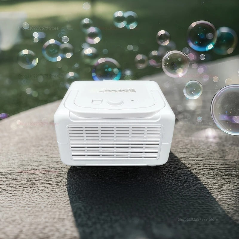 Dual-Fan Electric Bubble Machine