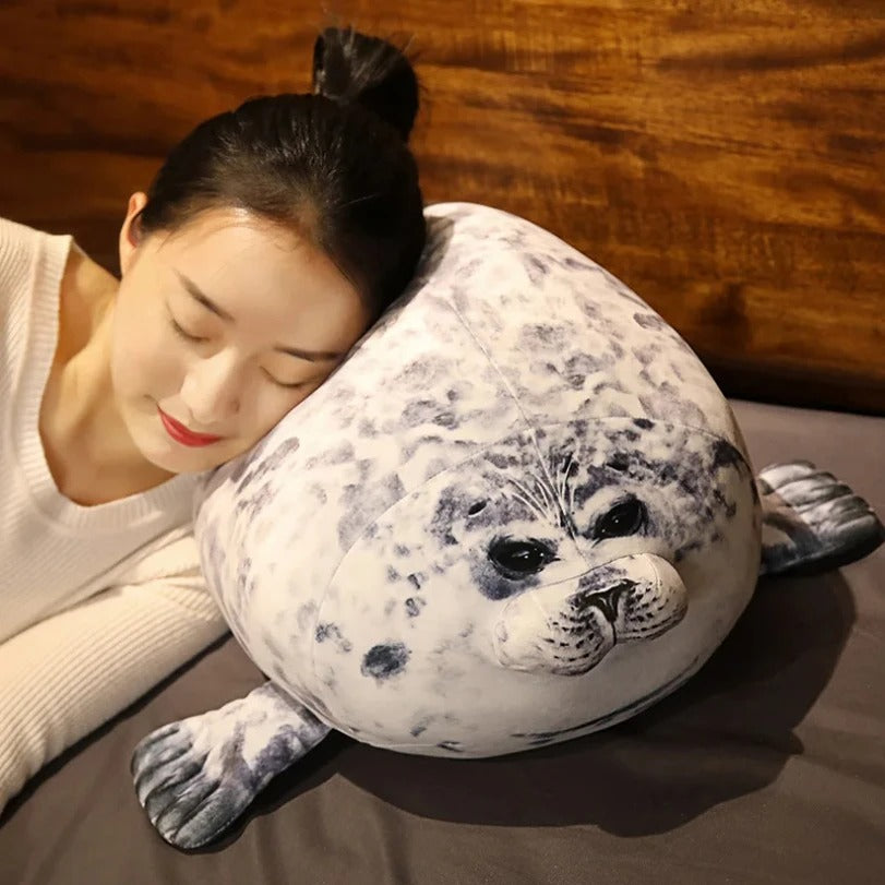 Chubby Seal Plush Pillow