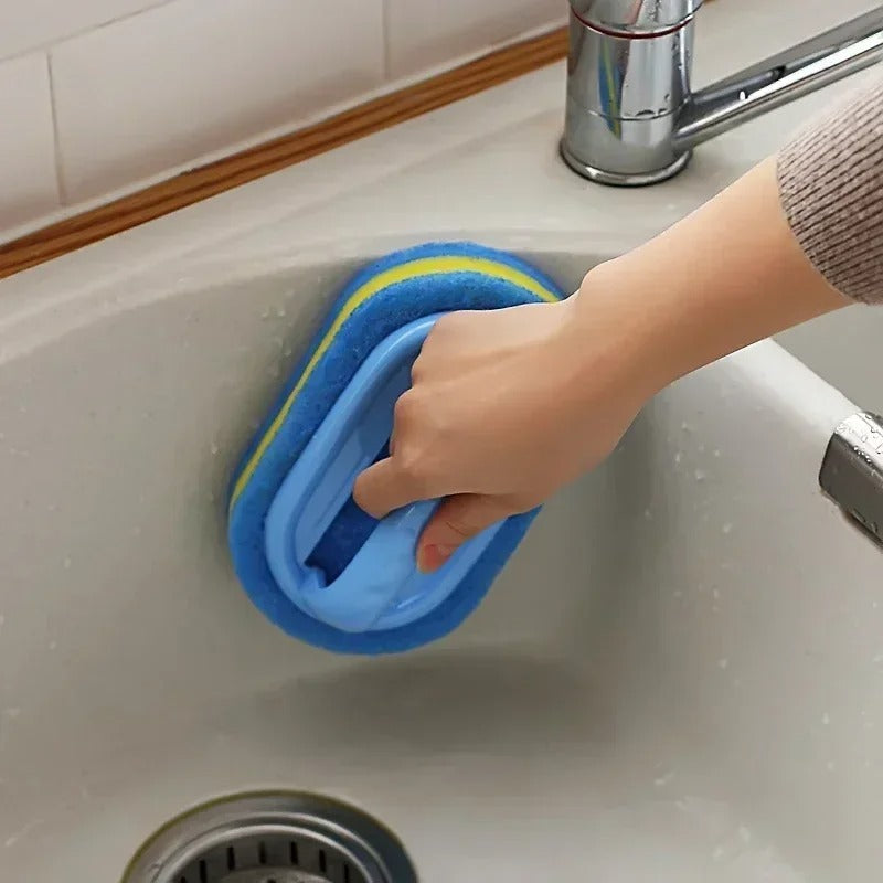 3pcs Handle Cleaning Sponge Set