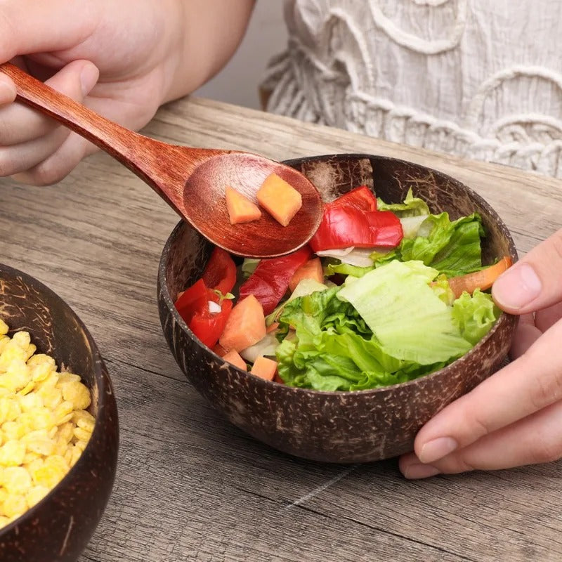 Reusable Wooden Bowls - 5pcs