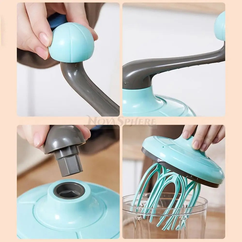 Manual Crank Egg Beater & Cream Mixer