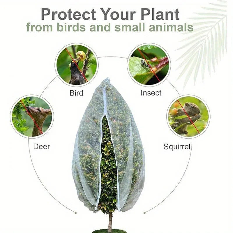 Plant Protection Net – Garden Fruit Tree Cover with Zipper