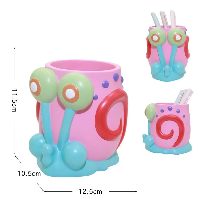 Cute Snail Pen Holder Organizer
