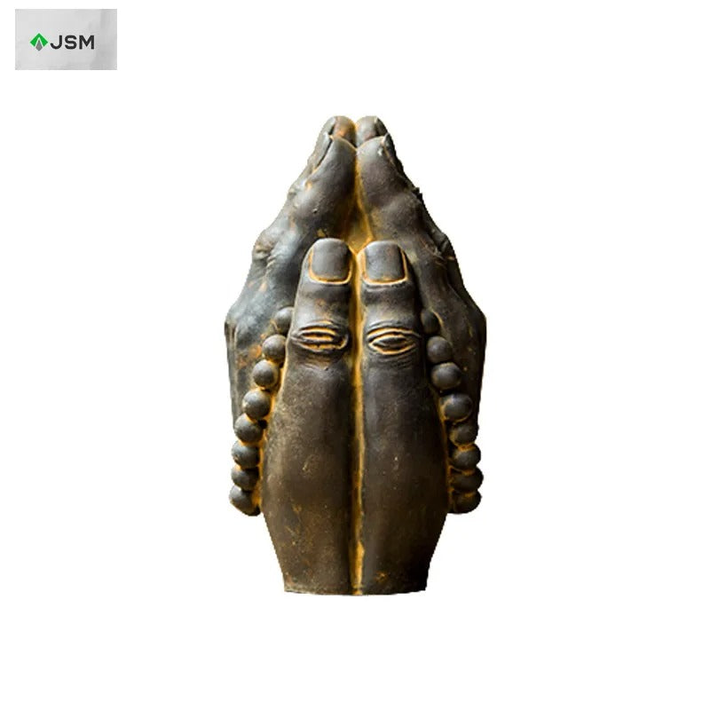 Buddhist Prayer Hands Sculpture