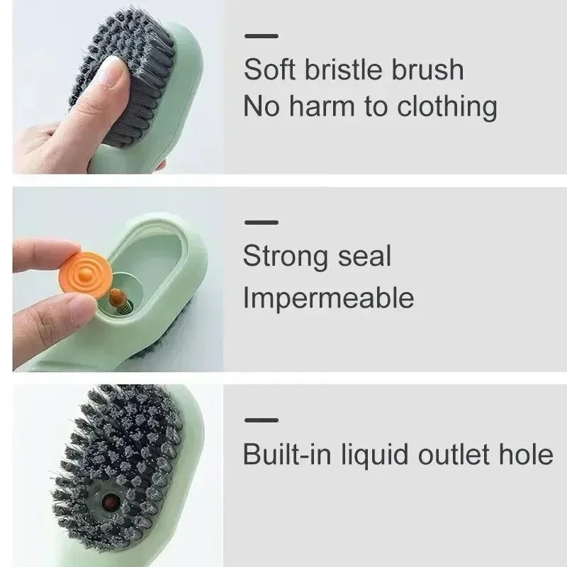 2-in-1 Liquid Dispensing Cleaning Brush