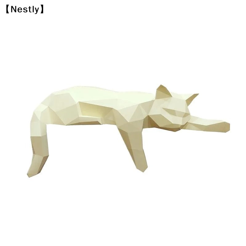 Black & White Cat Statue