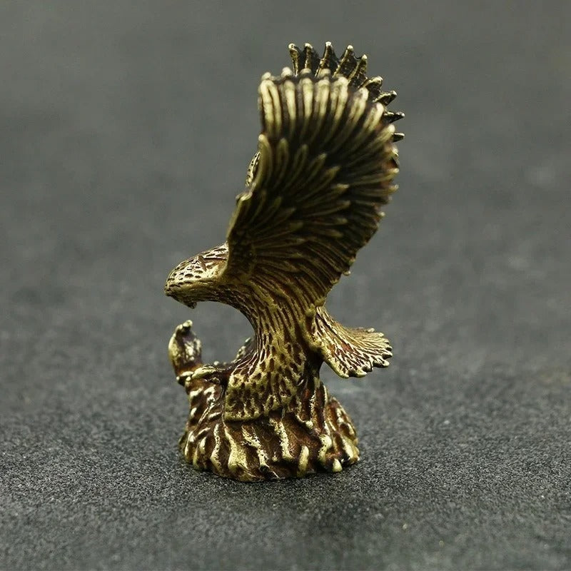 Antique Copper Eagle Figurine