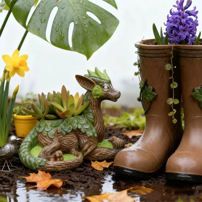 Resting Dragon Planter