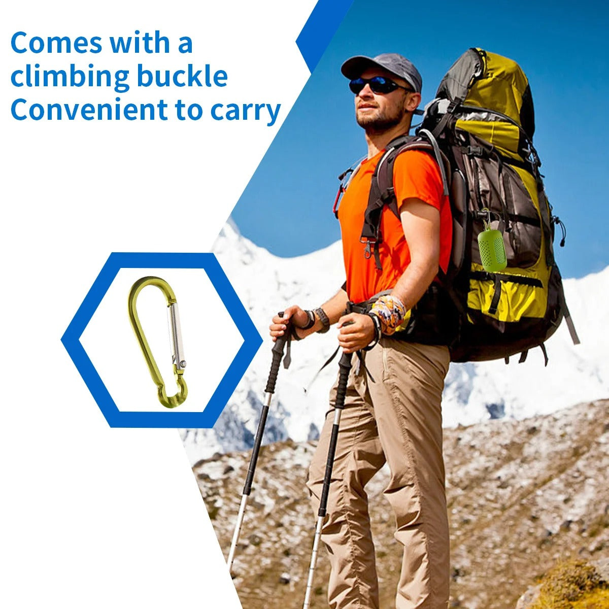 Cooling Towel with Portable Case and Carabiner – Quick-Dry, Super Absorbent