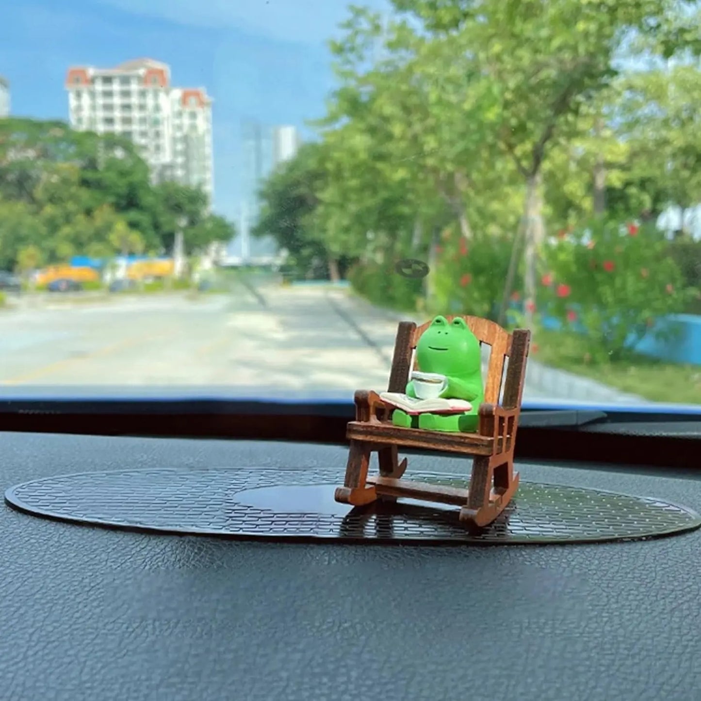 Frog in Rocking Chair Miniature