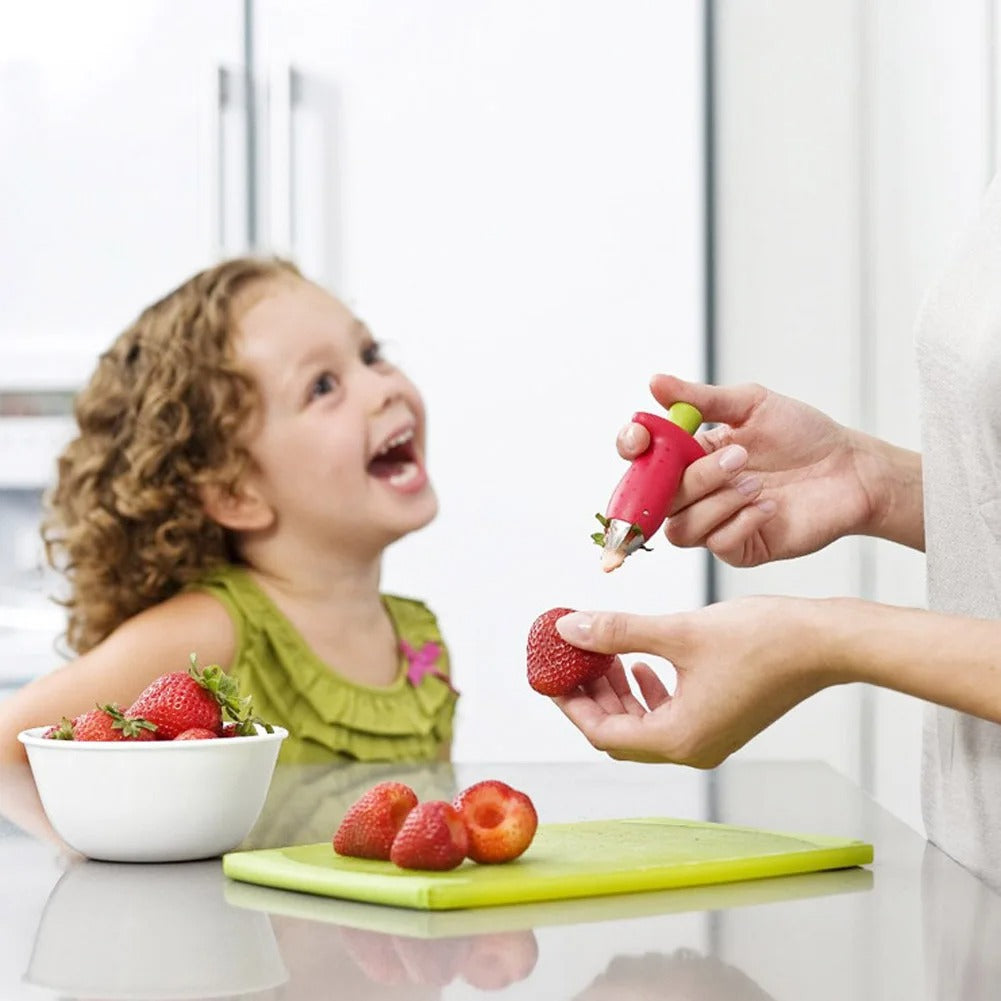 Strawberry & Tomato Huller – Quick Fruit Stem Remover Tool