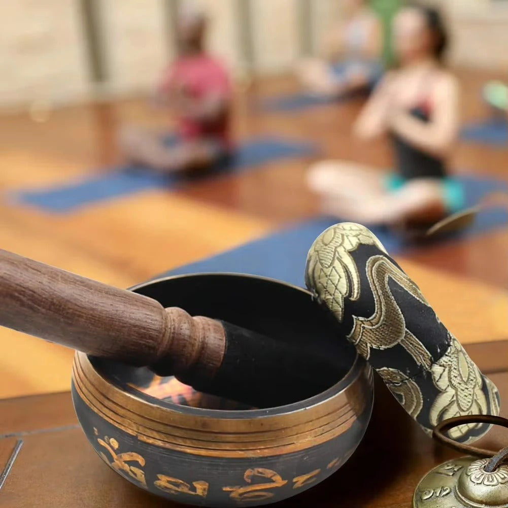 Tibetan Singing Bowl Set for Meditation and Sound Healing