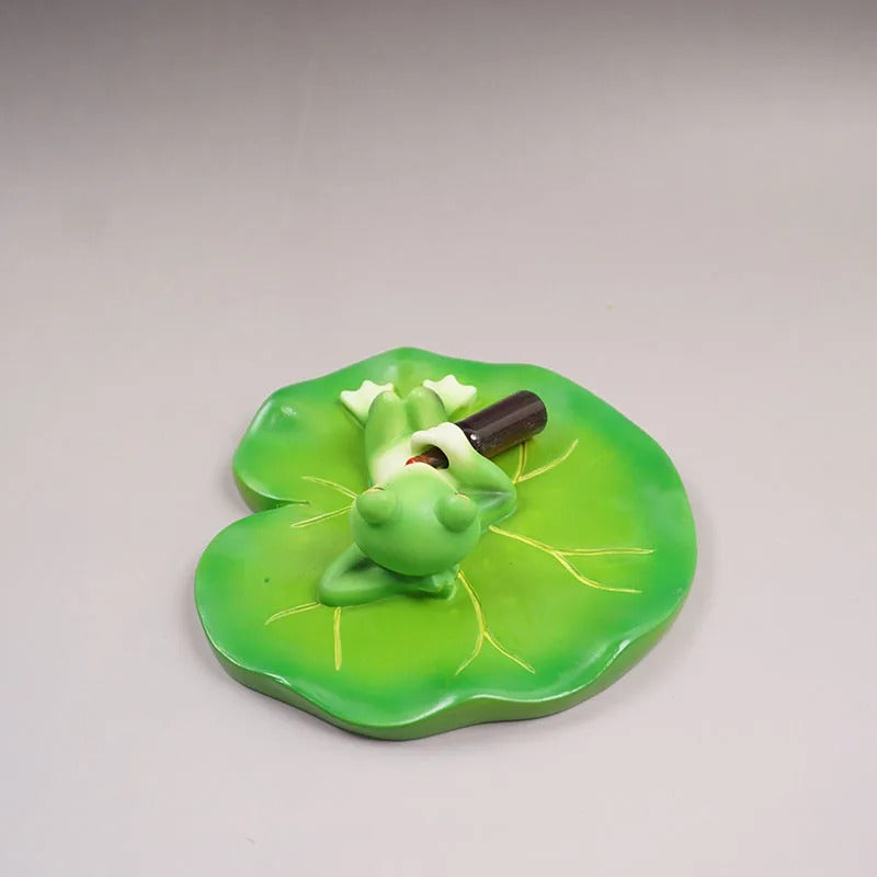 Floating Frog Lily Pad Pond Ornament
