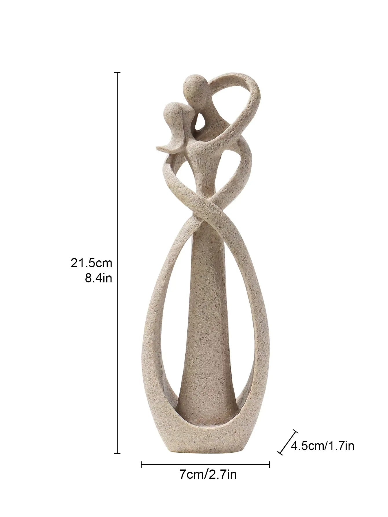 Nordic Embracing Couple Sculpture