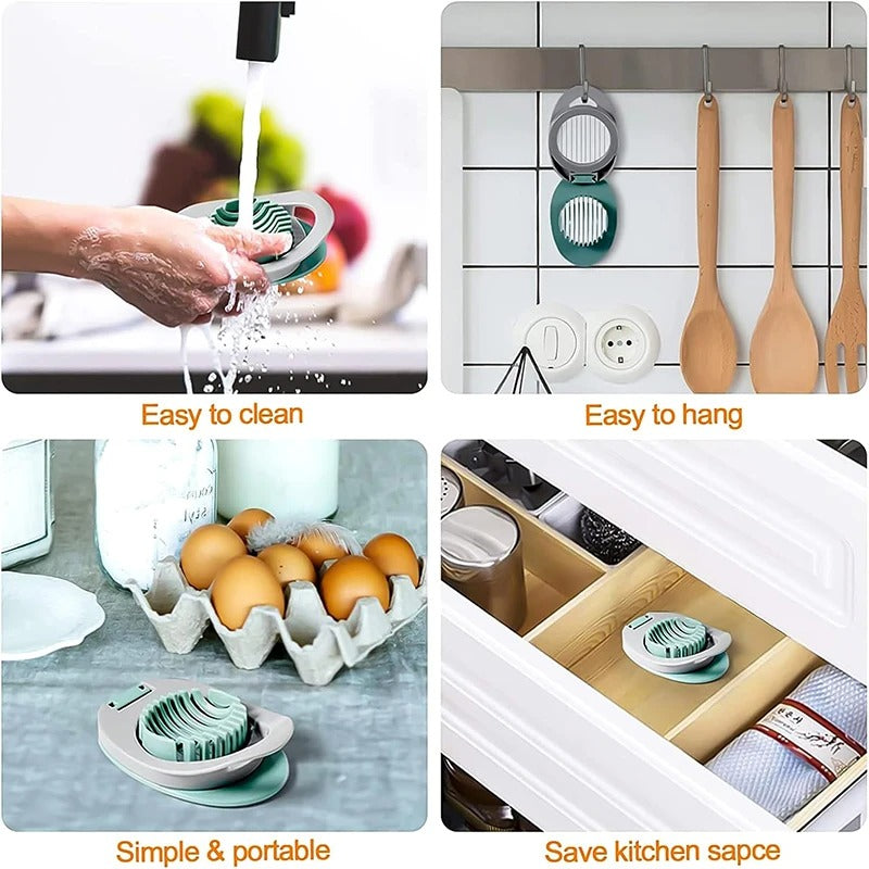 Multipurpose Egg Slicer with Stainless Steel Wire