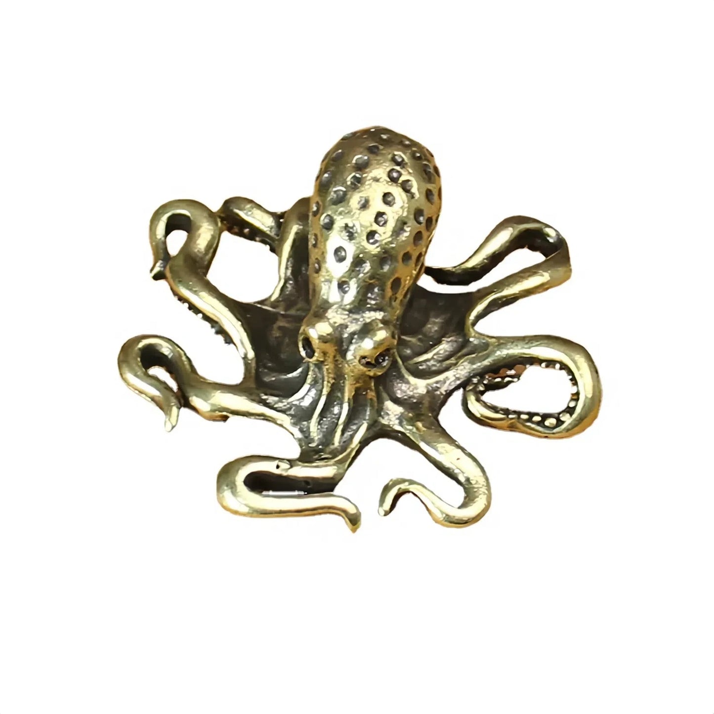 Antique Brass Octopus Figurine