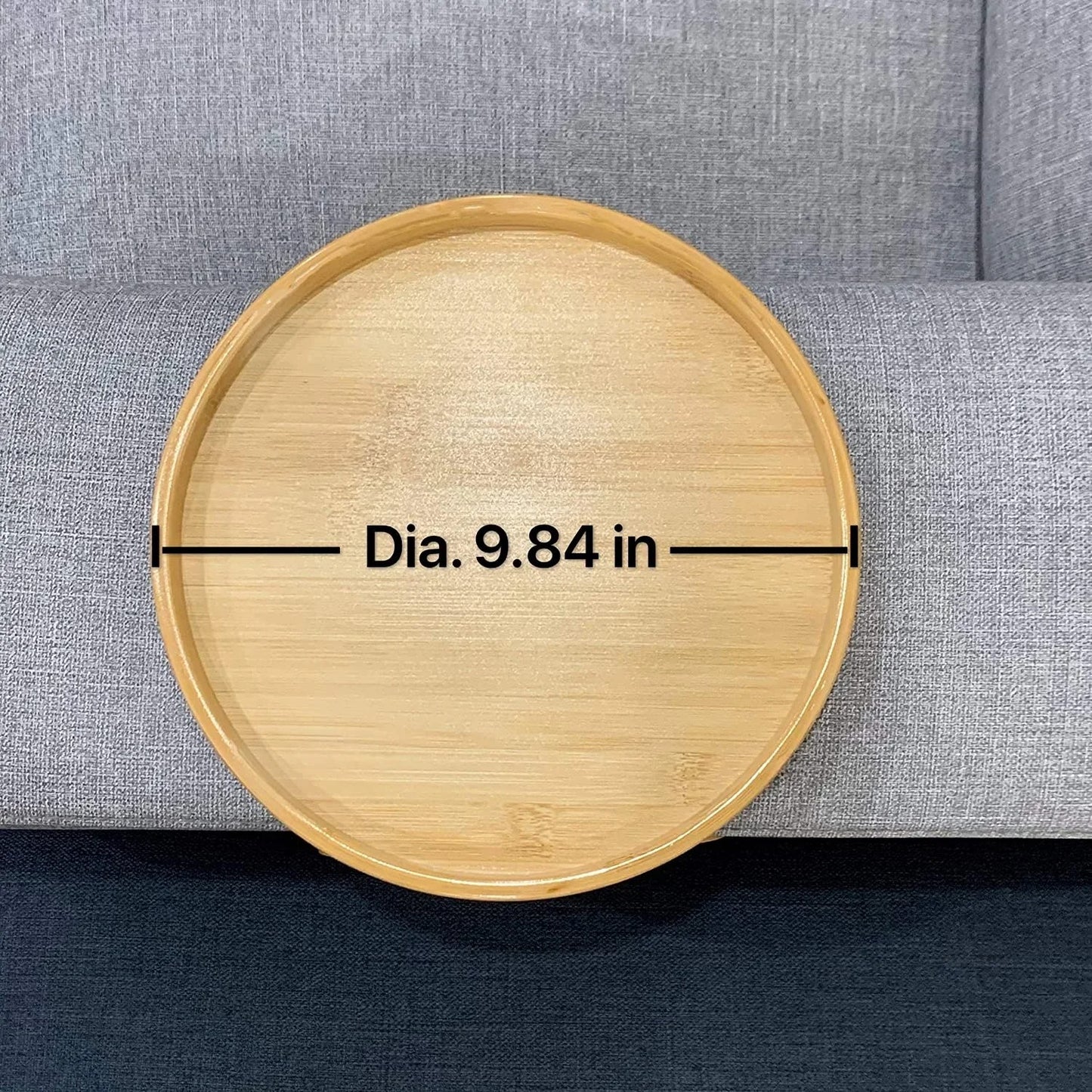 Bamboo Sofa Armrest Tray – Clip-On Drink & Snack Holder