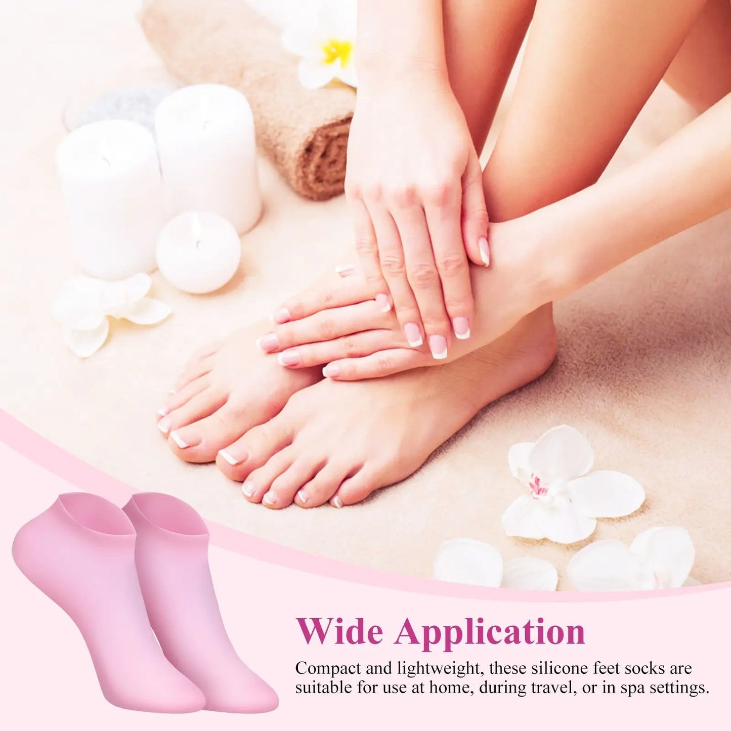 Silicone Gel Moisturizing Socks