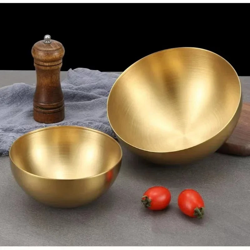 Golden Stainless Steel Bowl