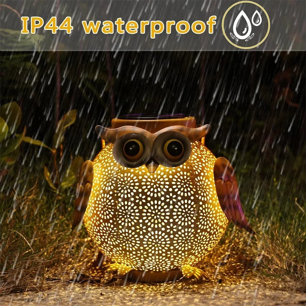 Solar Owl Hanging Lantern – Waterproof Outdoor Decorative Light