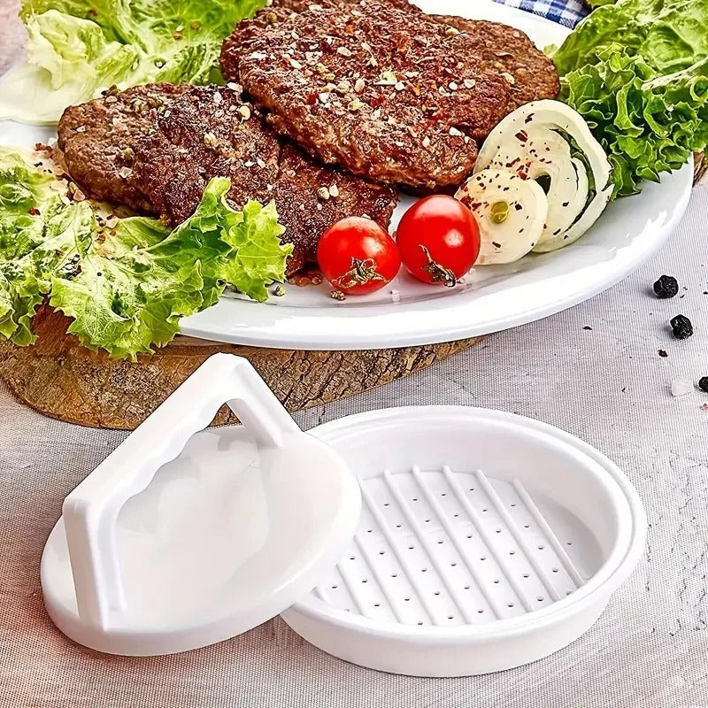 Plastic Burger Press Patty Maker – Multi-Purpose Hamburger Meatloaf Mold