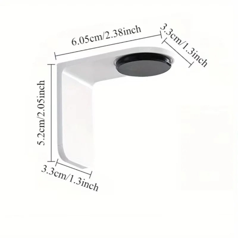 Magnetic Bathroom Cup with Wall Mount Holder (WHITE)