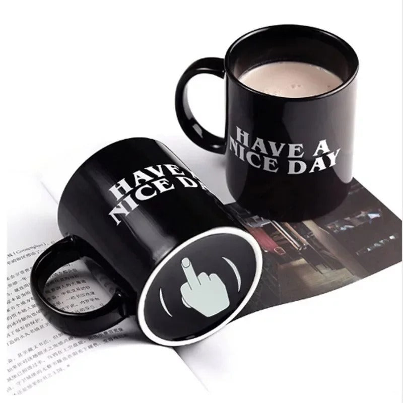 Lustige Mittelfinger-Tasse – Kreative Keramik-Kaffeetasse als Geschenk