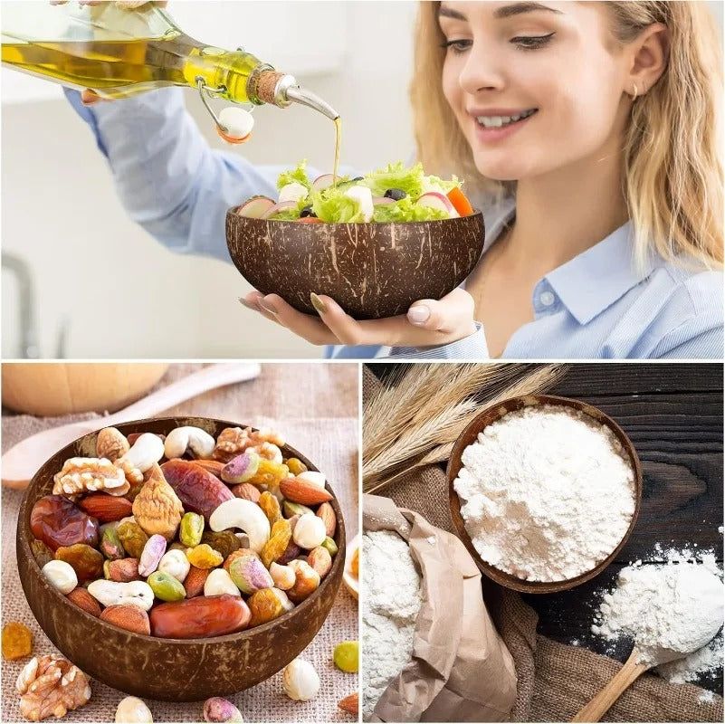 Reusable Wooden Bowls - 5pcs